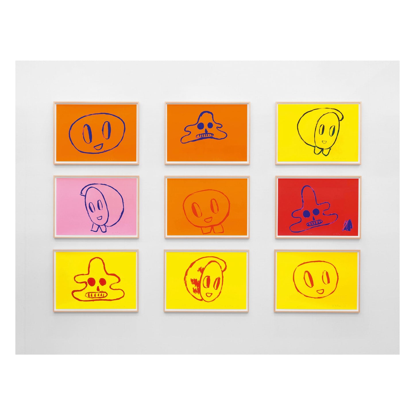 André Butzer. Set of 3 Screenprints ‘Untitled 7–9’, 2021 (AP)