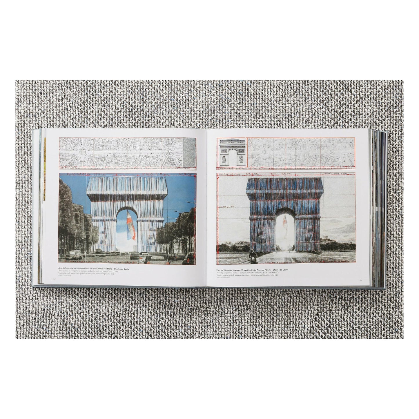 Christo and Jeanne-Claude. L'Arc de Triomphe, Wrapped, Paris (German, French, English)
