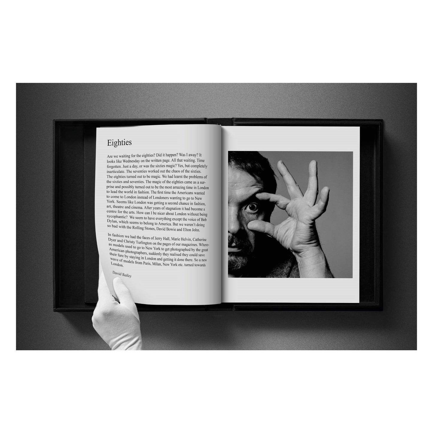 David Bailey. Eighties. Art Edition No. 101–200, ‘Jerry Hall and Jacques Henri Lartigue’, 1983 (English)
