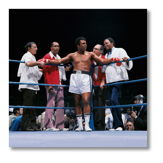 Neil Leifer. Homage to Ali. 'Ali vs. Lyle, The Champ's Corner, 1975'