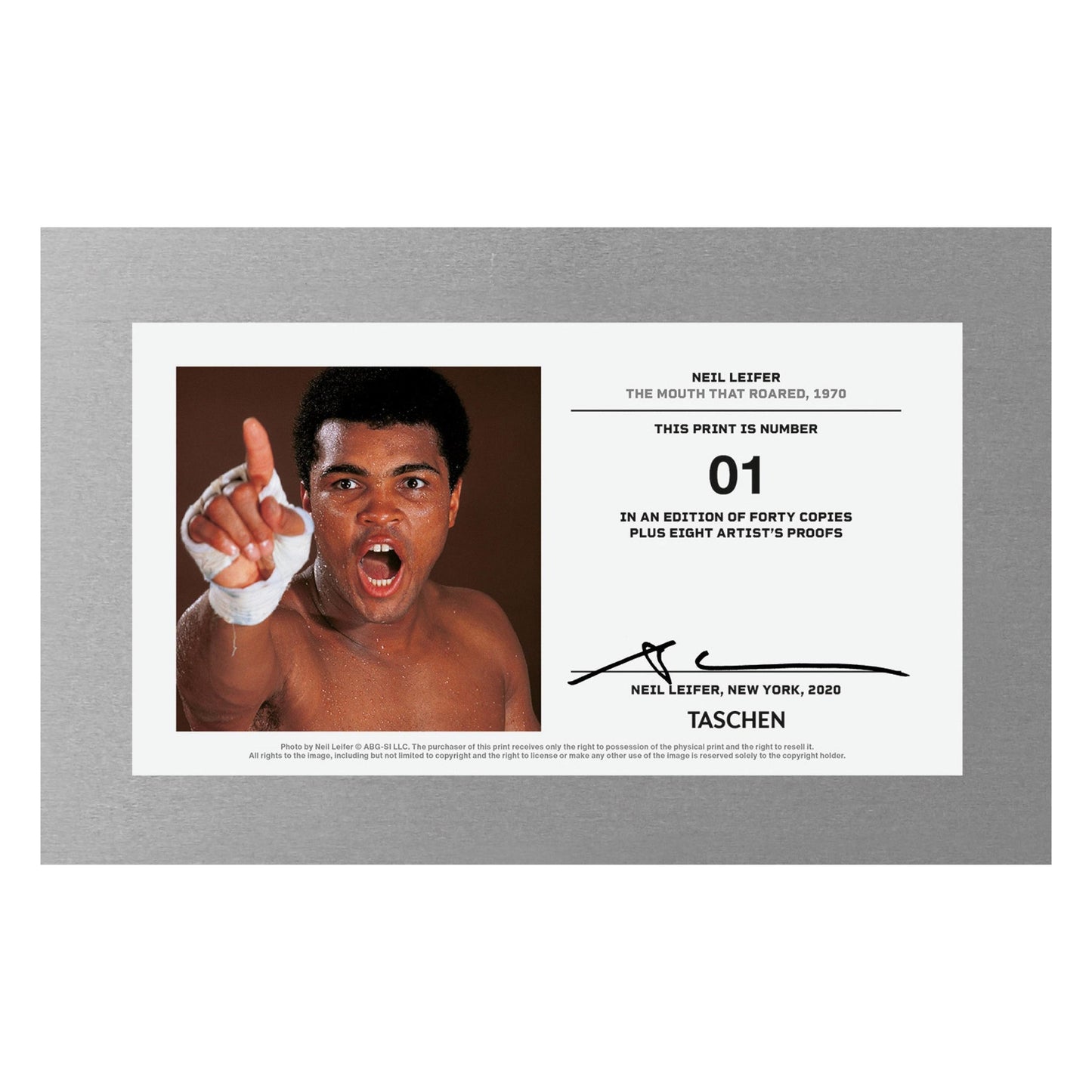 Neil Leifer. Homage to Ali. ‘The Mouth That Roared, 1970’ (AP)