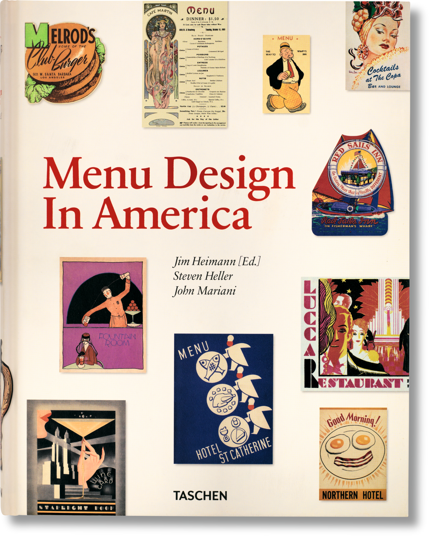 Menu Design in America (German, French, English)