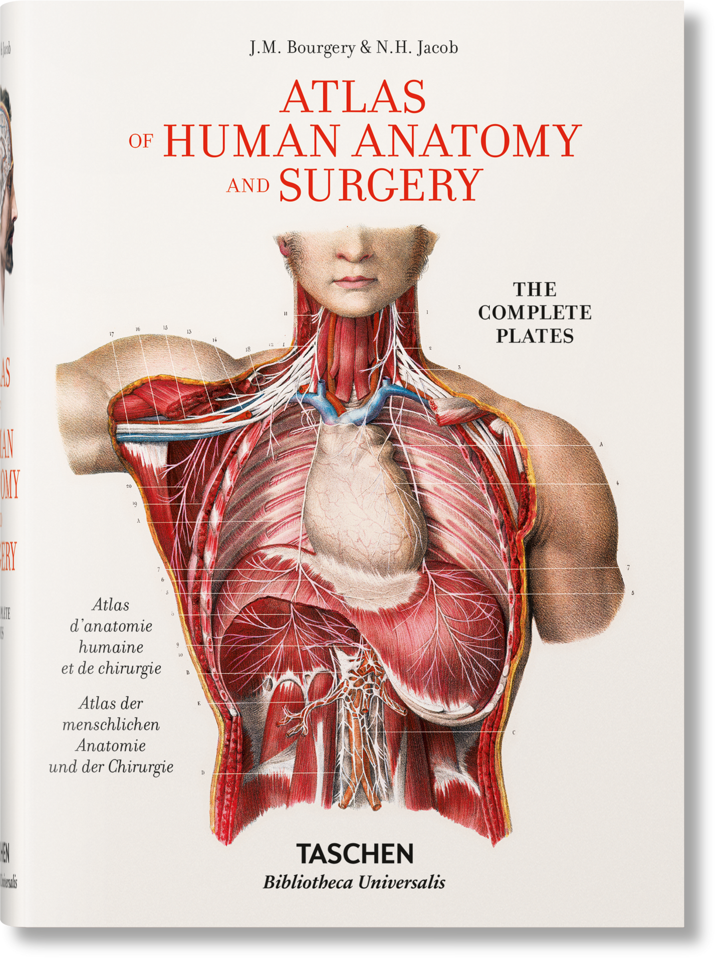 Bourgery. Atlas of Human Anatomy and Surgery (German, French, English)