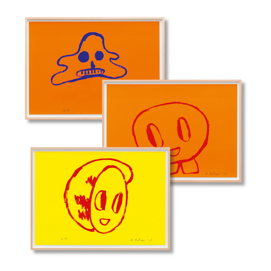 André Butzer. Set of 3 Screenprints ‘Untitled 4–6’, 2021