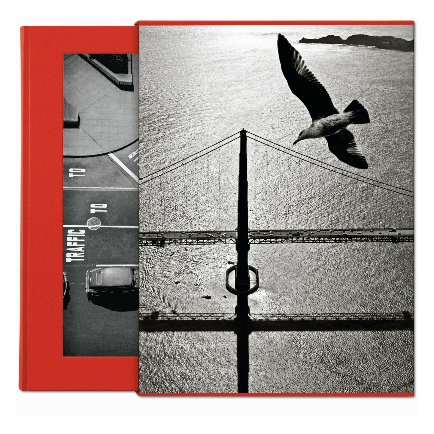 San Francisco. Portrait of a City, Art Edition No. 76–150 'Seagull over Golden Gate Bridge, early 1950s' (German, French, English)