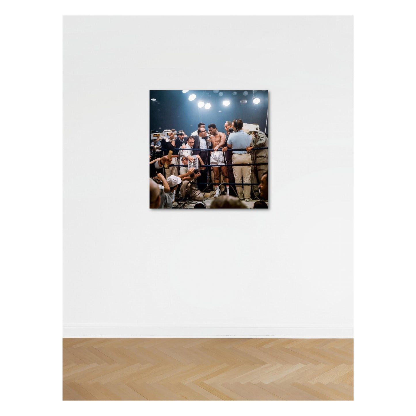 Neil Leifer. Homage to Ali. ‘Ali Victorious, Ali vs. Liston II, 1965’