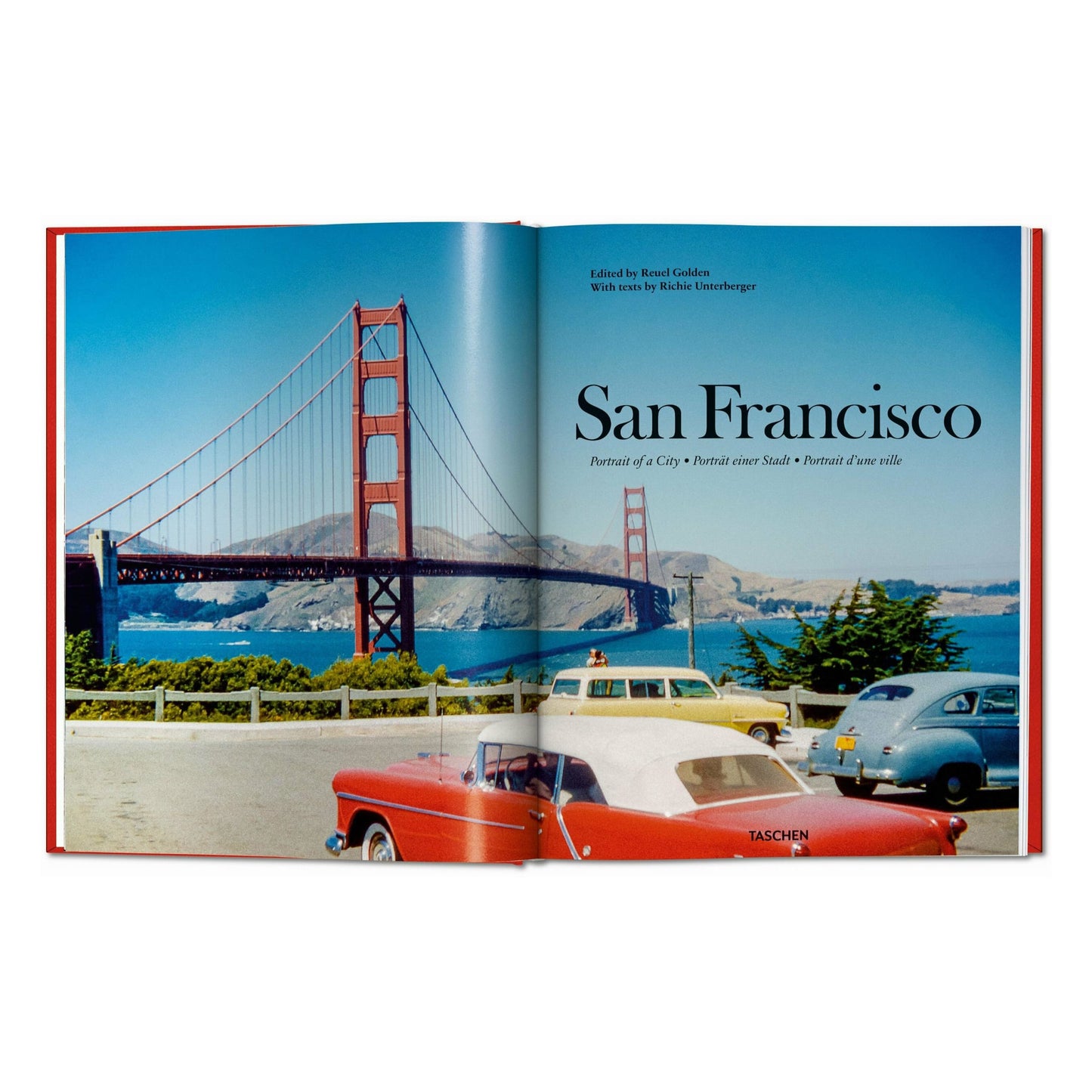 San Francisco. Portrait of a City, Art Edition No. 76–150 'Seagull over Golden Gate Bridge, early 1950s' (German, French, English)