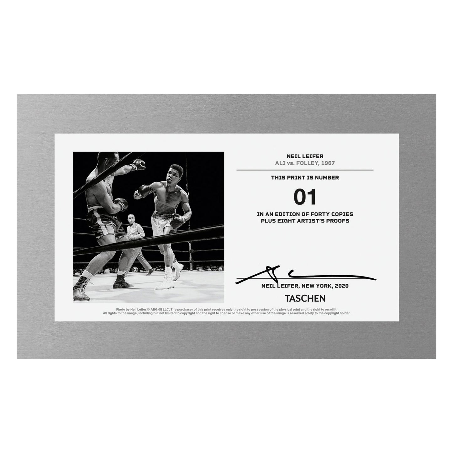 Neil Leifer. Homage to Ali. ‘Ali vs. Folley, 1967’
