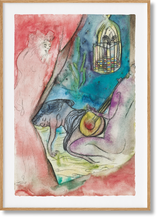 National Gallery, Chris Ofili Art Edition ‘The Caged Bird’s Song (Voyeur)’ (English) (AP)