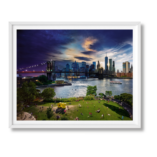 Stephen Wilkes. Day to Night. Art Edition A, 'Brooklyn Bridge, New York City, 2016' (German, French, English) (SA)