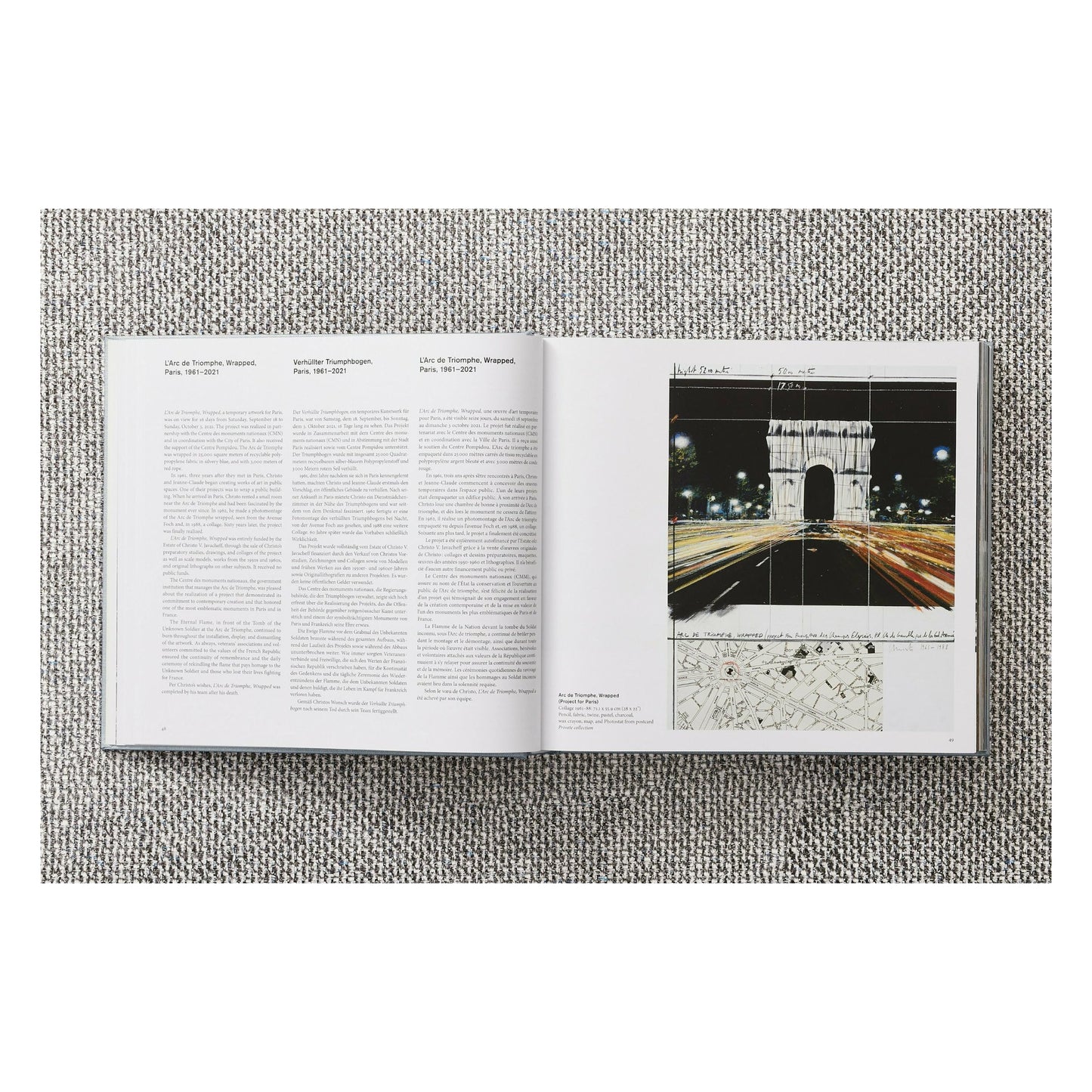 Christo and Jeanne-Claude. L'Arc de Triomphe, Wrapped, Paris (German, French, English) (SA)