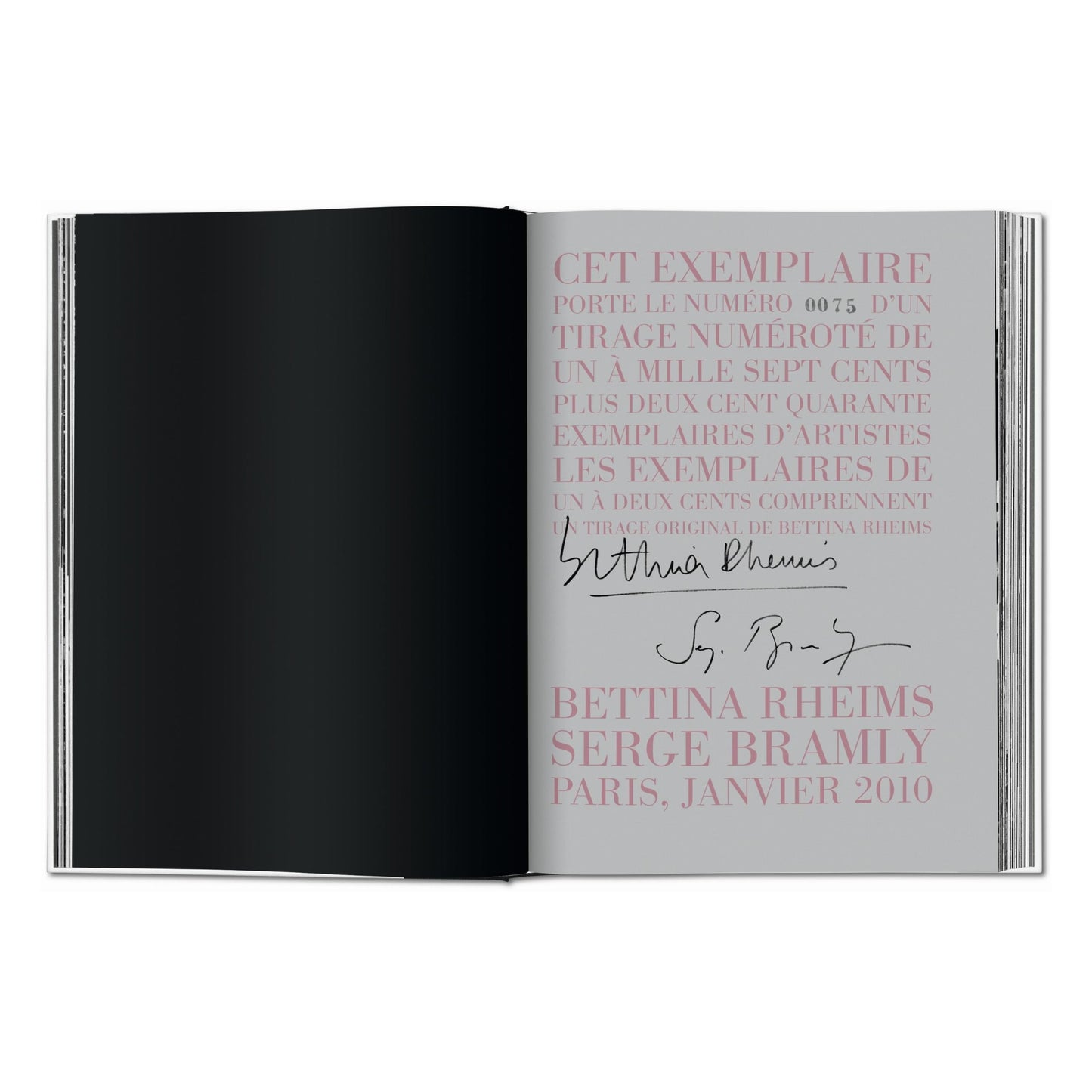 Bettina Rheims/Serge Bramly. Rose, c’est Paris. Art Edition No. 101–200 ‘Magic’ (German, French, English)