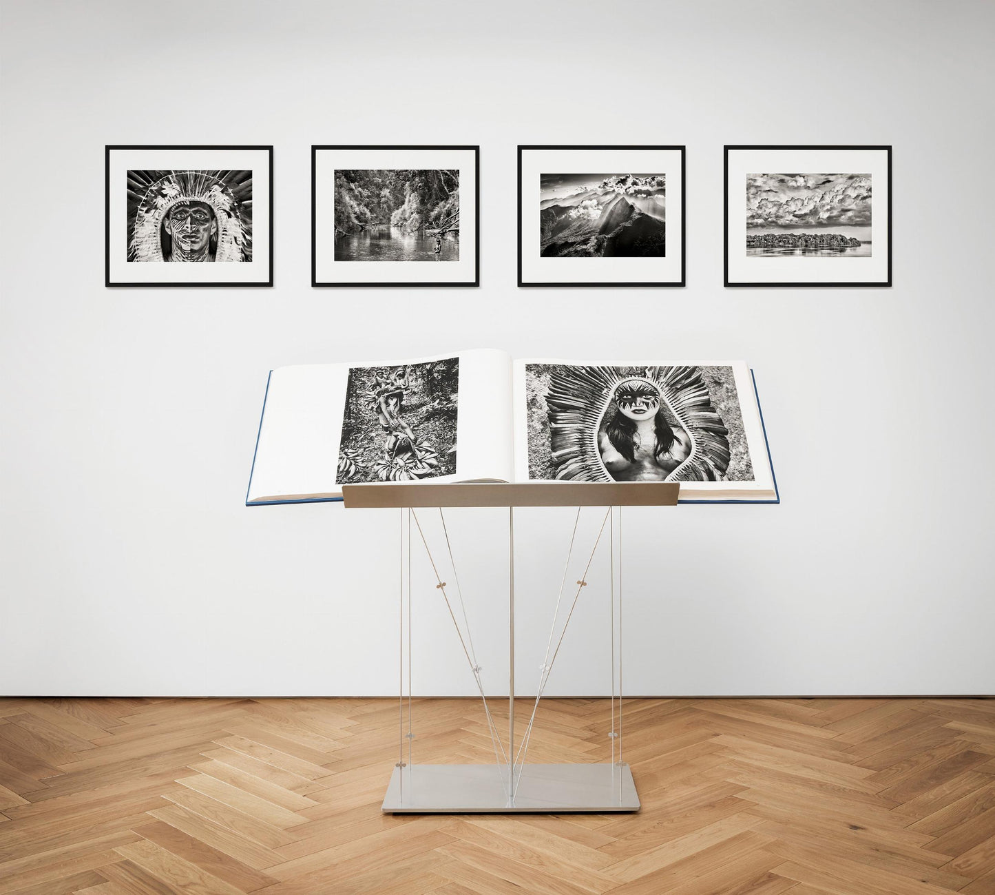 Sebastião Salgado. Amazônia, Art Edition No. 101–200 ‘Young Hatiri Suruwahá bathes in a backwater of the Pretão stream’ (English)